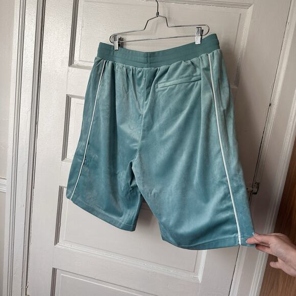 Sergio Tacchini Men's Shorts 2XL Velour Athletic Sovana Aquamarine NWT Tennis - Picture 10 of 14